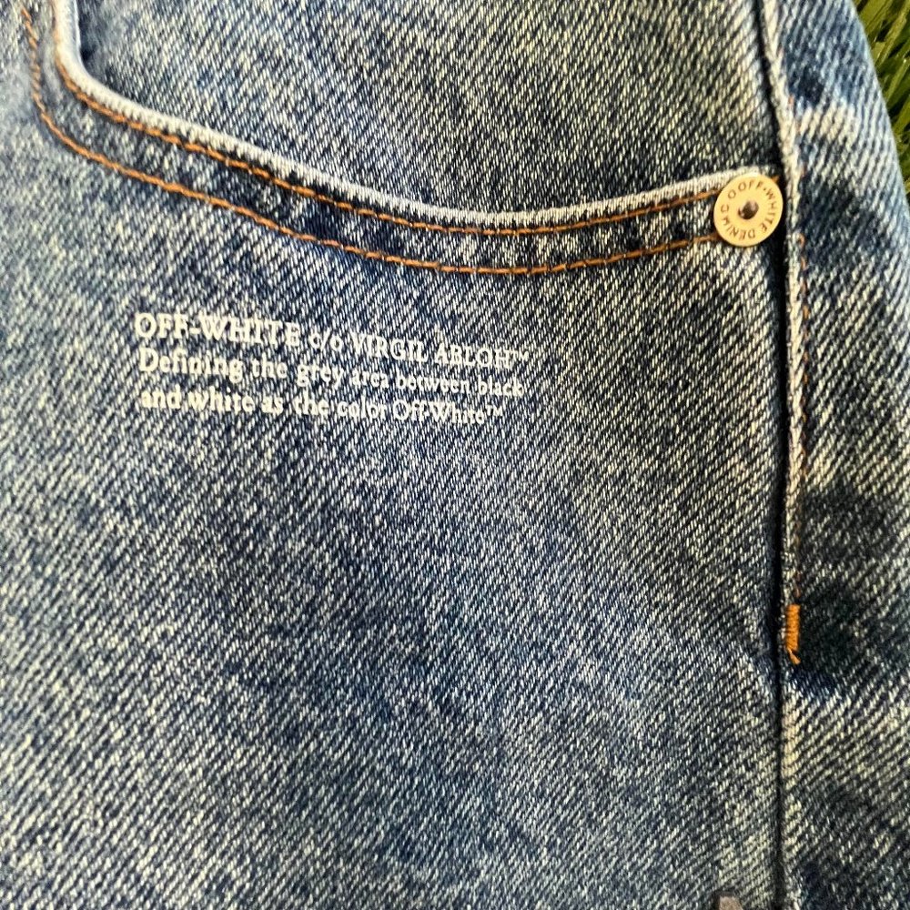 Womens OFF WHITE Denim Shorts